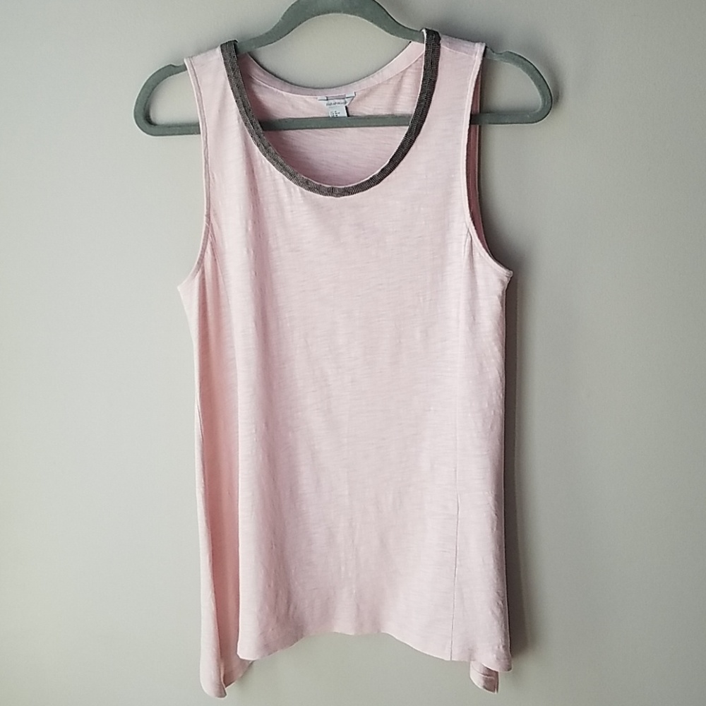 Blush peach/pink sleeveless tunic